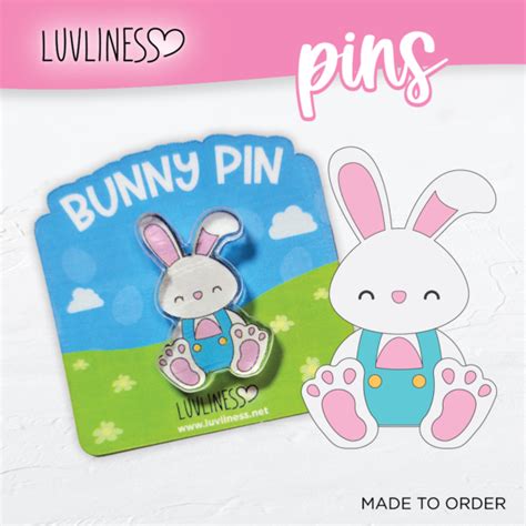Easter Bunny Pin Limited Quantity Luvliness