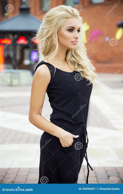 Sensual Blonde Woman Posing Stock Image Image Of Model Fashion