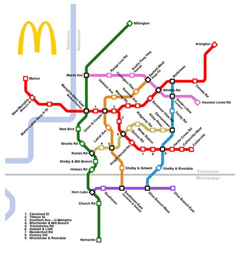 Memphis Transit Line 28 route map and bus schedule 23
