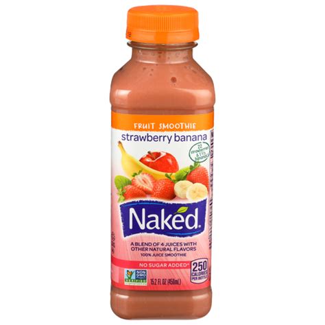 Naked Fruit Smoothie Strawberry Banana Fluid Ounce Spring Market