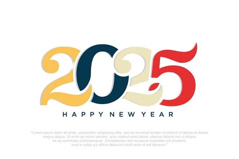 Happy new year 2025 design,2025 logo text design. new year celebration ...