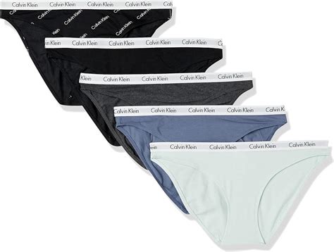 Calvin Klein Women S Carousel Logo Cotton Stretch Bikini Panties 5 Pack At Amazon Womens