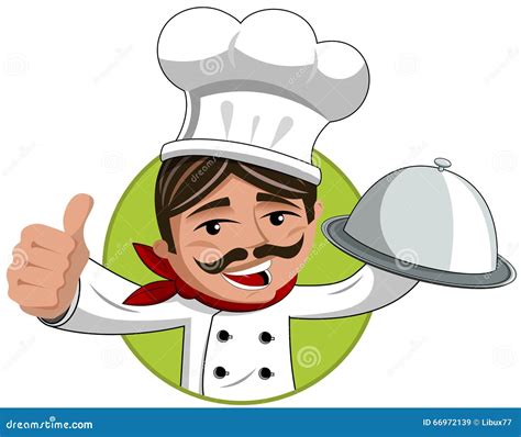 Chef Thumb Up And Delicious Hand Sign Vector Illustration 44846368