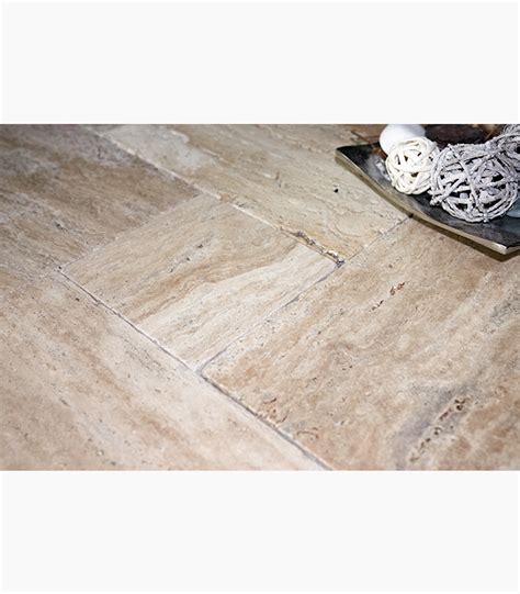 French Pattern Noce Vein Travertine Paver Stone Mart