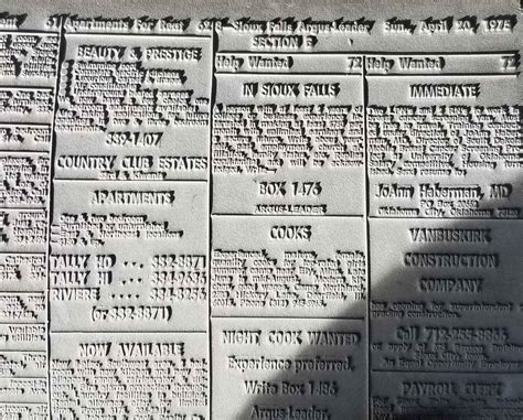 Sioux Falls Argus Leader Sunday April 20, 1975 Lead Linotype