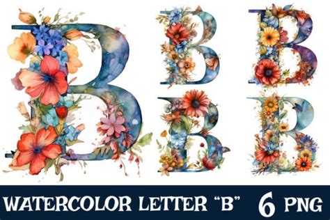 Watercolor Letter B Cliparts Graphic By MarkArt Digital Creative