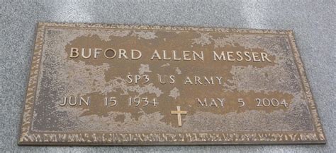 Buford Allen Messer Memorial Find A Grave