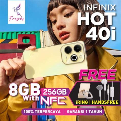 Promo Infinix Hot 40i 8 256 Gb 8gb 256gb Smartphone Android Diskon 33 Di Seller Kanzahana Store