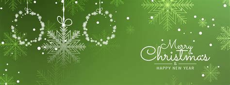 Abstract Decorative Merry Christmas Banner Template 286731 Vector Art