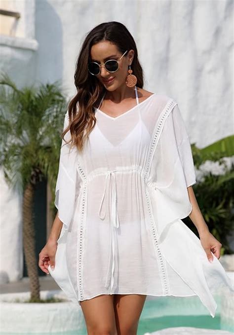 Adisputent Womens Swimsuits Cover Ups Crochet Chiffon Beach Cover Bathing Suit Bikini Wear