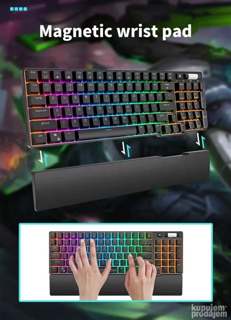 Royal Kludge Rk Wireless Tastatura Hot Swap Wrist Rest Kupujemprodajem