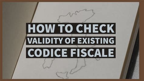 How To Check Validity Of Codice Fiscale Get Codice Fiscale Online A