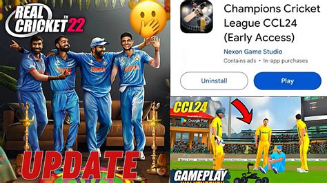 Real Cricket 22 New Update Dream Cricket 2024 Download Ccl 24