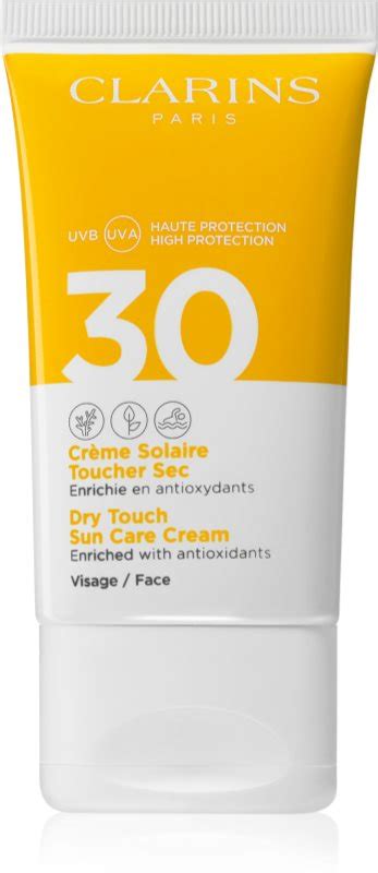 Clarins Dry Touch Sun Care Cream Face Sun Cream SPF 30 Notino Ie