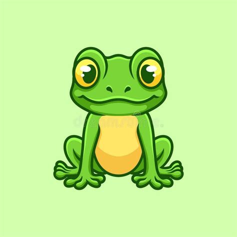 Sitting Frog stock illustration. Illustration of mammal - 299543549