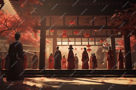 Premium Photo | Anime characters in a traditional Japanese temple 00116 01