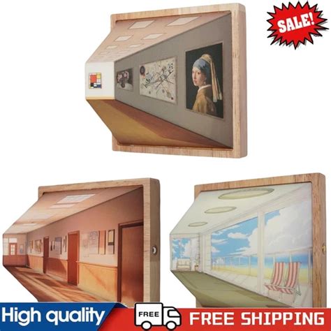 AMBIENT NIGHT LIGHT Rechargeable Naked Eye 3D Vision Night Light Art Work Design 15 47