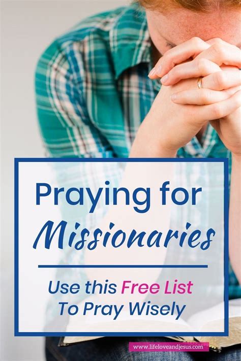 20 Ways To Pray For Missionaries Life Love And Jesus Praying For