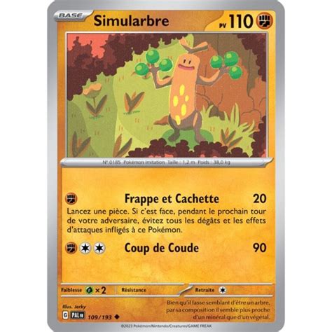 Simularbre 77 111 Néo Génésis carte Pokemon Poke Cartes