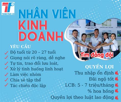 Tuyển dụng nhân viên kinh doanh cơ hội thu nhập 15 20 triệu