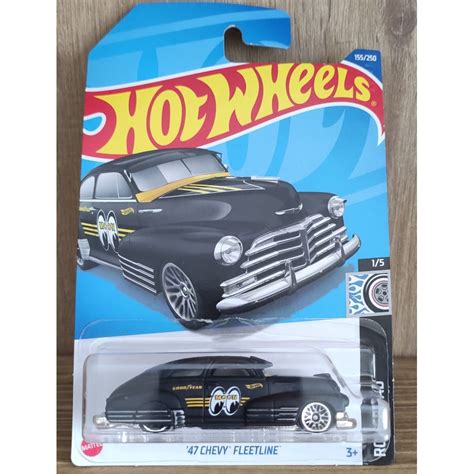 Hot Wheels Chevy Fleetline Mooneyes Lote N Cartela Longa Hcx Blister Danificado