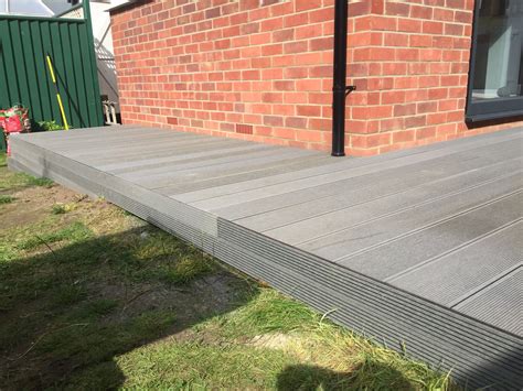 Composite Decking With Pathway And Steps Em Fencing And Garden Services