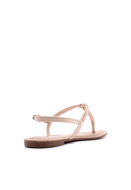 Sand Lia Rasteira Dakota Tiras Nude Compre Agora Dafiti Brasil