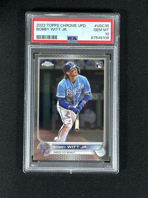 Topps Chrome Update Bobby Witt Jr Usc Psa Ebay