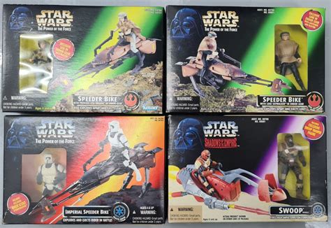 Misb Star Wars Speeder Bikes X Leia Luke Imperial Swoop Rebel