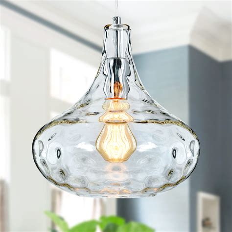 Glass Pendant Light Vintage Farmhouse Pendant Lighting With Handblown
