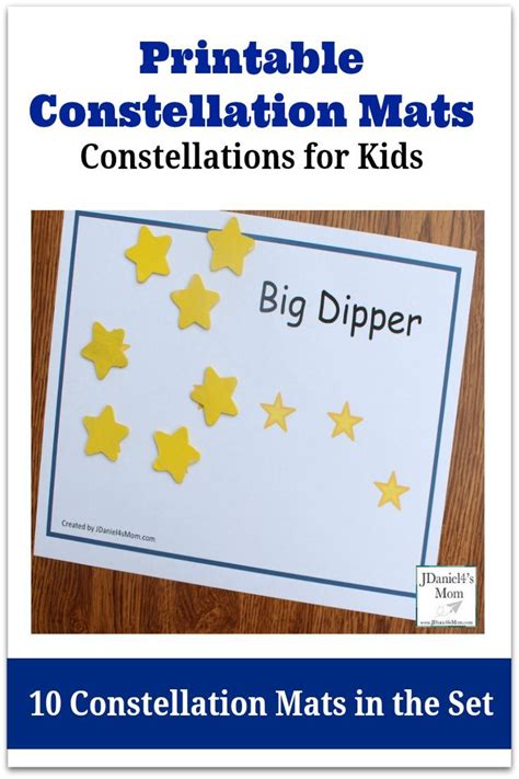 Constellations For Kids Printable Constellation Mats Printable