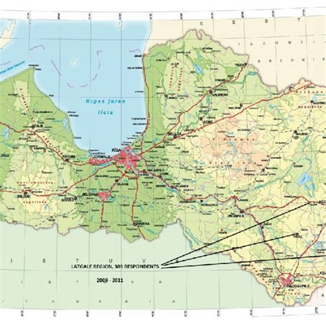 The map of Latvia indicating the three localities (Viļāni, Preiļi and... | Download Scientific ...