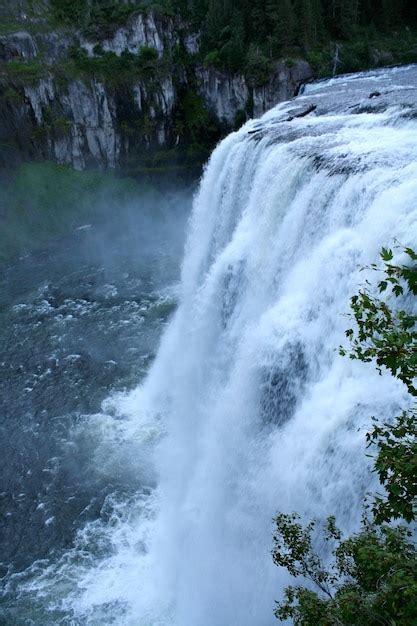 Premium Photo View Of Waterfall