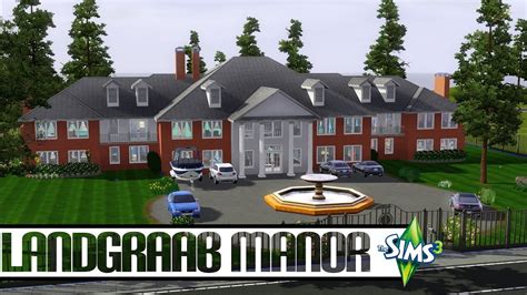 The Sims 3 CAW House Speed Build Landgraab Manor YouTube