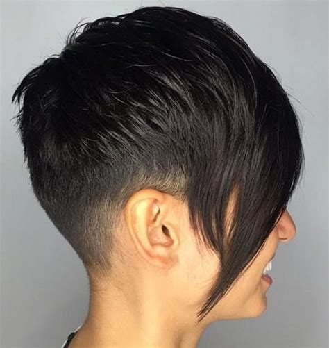 Tapered Pixie With Long Side Bangs Short Hair Styles Pixie Short