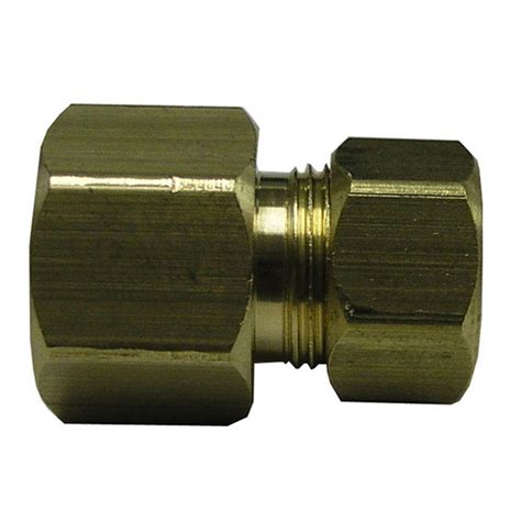 Everbilt 1 4 In X 3 8 In Fine Thread Fl Lead Free Brass Compression