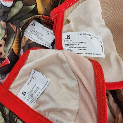 Baltex Swim Baltex Tropical Print Piece Bikini Swimsuit Poshmark