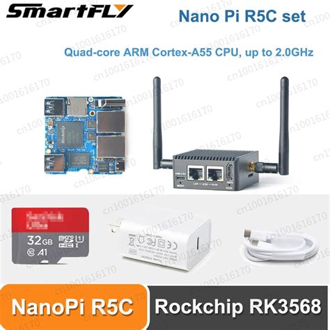 Smartfly NanoPi R5C Set Openwrt Rockchip RK3568B2 Dual 2 5G Ethernet