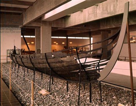 Viking Ship Drakkar Or Langskip Found In The Roskilde Fjord Denmark