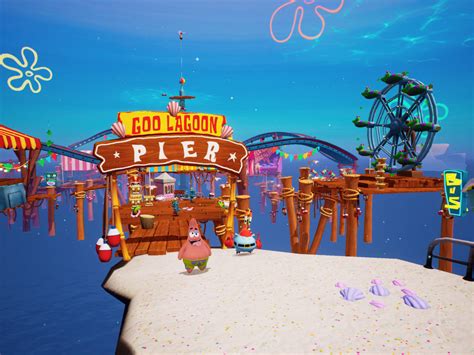 スマホ版スポンジボブBattle for Bikini Bottomが配信中ビキニタウンをパンツでバンジージャンプ