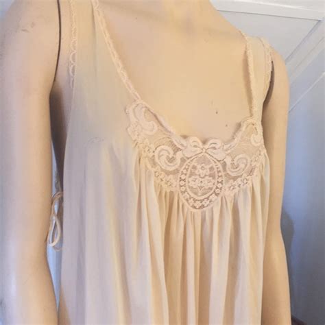 Vintage MG JC Penney Nightgown Sz Med Open Sided Sexy Nude Etsy