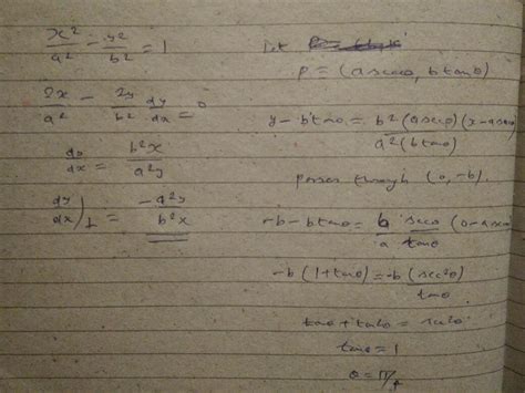 A Hyperbola Passes Through The Point P√2 √3 And Has Foci At ± 2