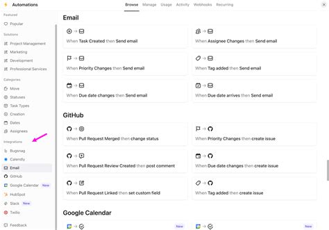 Set up Automations Integrations – ClickUp Help