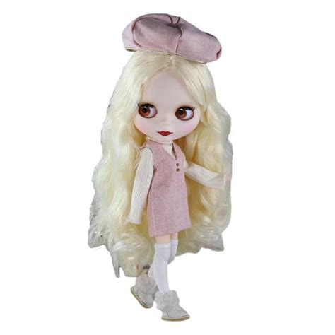 Jasmine Premium Custom Neo Blythe Doll With Blonde Hair Tan Skin Matte Captivating Face