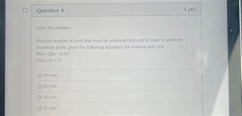 Solved Question 41 PtsSolve The Problem Find The Number Of Chegg