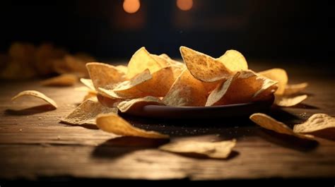 Premium AI Image Crispy Potato Chips Photo