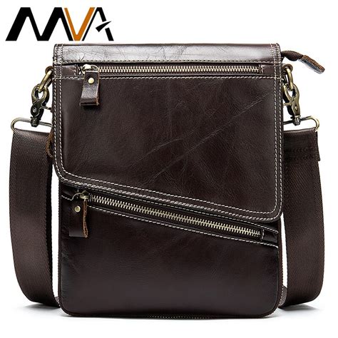 Mva Messenger Bag Mens Bag Genuine Leather Shoulder Bag For Men