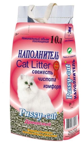 Pussy cat Наполнитель Древесный Впитывающий г купить с доставкой по выгодным ценам в