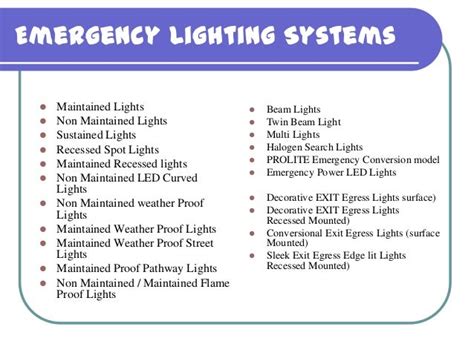 Prolite Autoglo LTD. - Emergency Lighting System