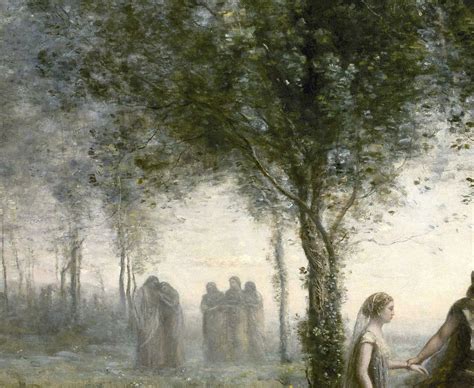 Orpheus Leidt Eurydice Uit De Onderwereld Jean Baptiste Camille Corot